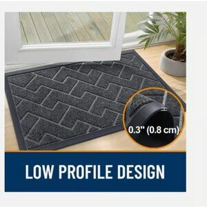 OLANLY Rug Entrance Mat Front Doormat Indoor Outdoor Heavy Duty Commercial Mats
